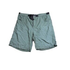 Vintage Nike ACG Shorts‎ Size 36 Nylon Belted Hiking Dark Green Cargo Y2K